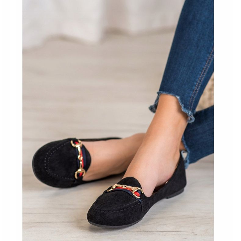 Fama Signori in pelle scamosciata con ornamento nero 1