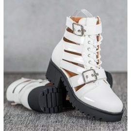 Seastar Stivali alla moda laccati bianco 1