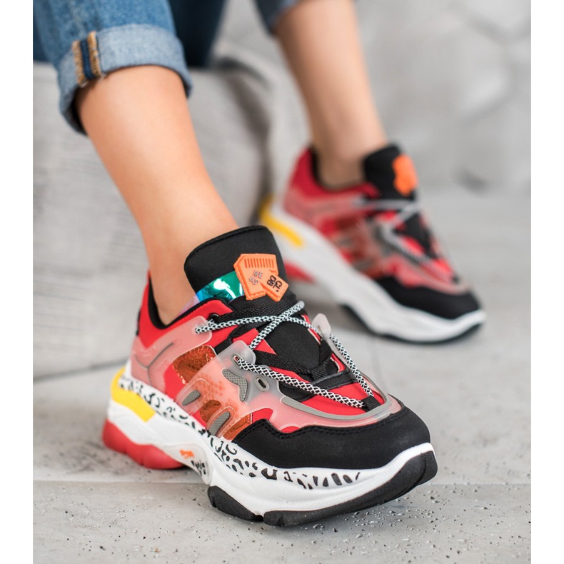 Seastar Scarpe da ginnastica alla moda rosso multicolore 1