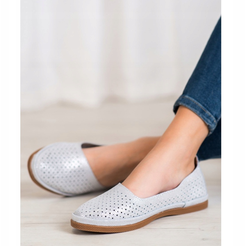 VINCEZA Slipons Broccato grigio 1