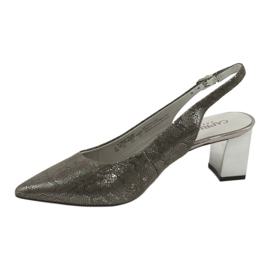 Caprice 29605 Sandali femminili sul pilastro, grigio lucido 2