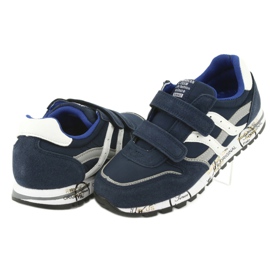 Scarpe sportive da bambino Grenade American Club ES02 bianco blu navy blu grigio 4