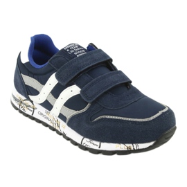 Scarpe sportive da bambino Grenade American Club ES02 bianco blu navy blu grigio 1