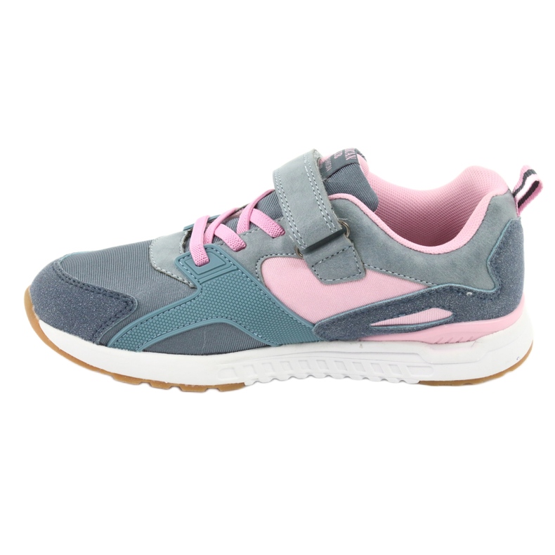Scarpe sportive blu American Club BS12 rosa grigio 2