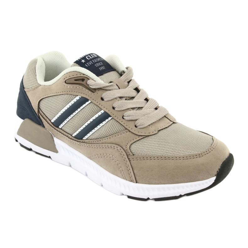 Scarpe sportive beige per bambini American Club BS10 1