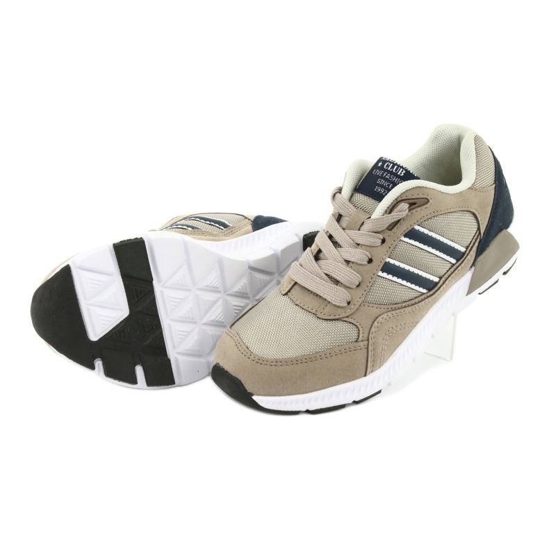 Scarpe sportive beige per bambini American Club BS10 5