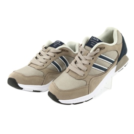 Scarpe sportive beige per bambini American Club BS10 3
