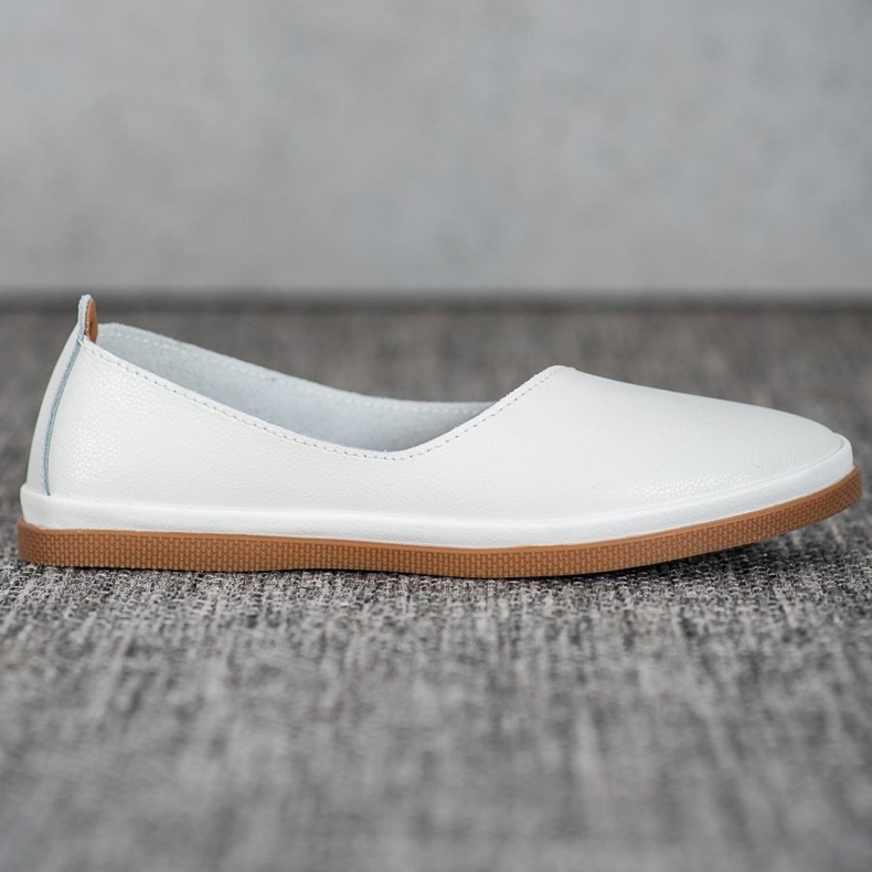 Scarpe VINCEZA Slip On in pelle bianca 2