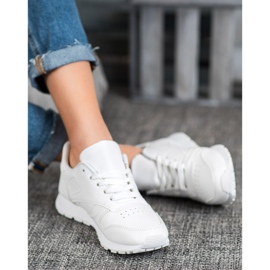 SHELOVET Scarpe Allacciate In Ecopelle bianca 1