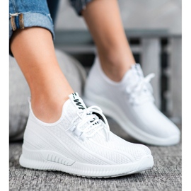 SHELOVET Scarpe bianche traforate bianco 1