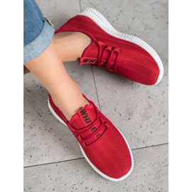 SHELOVET Scarpe rosse traforate rosso 2