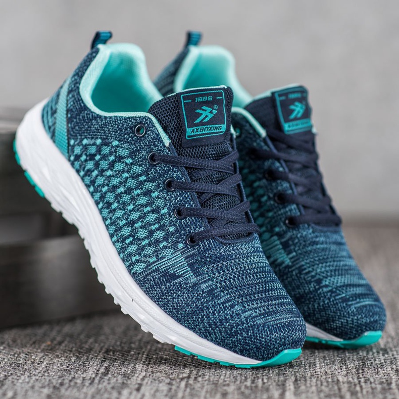 Ax Boxing Scarpe sportive con rete blu 1
