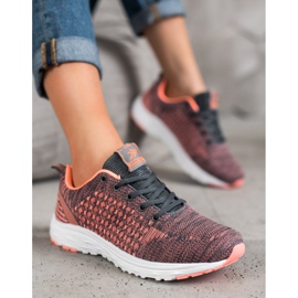 Ax Boxing Scarpe sportive con rete rosa 1