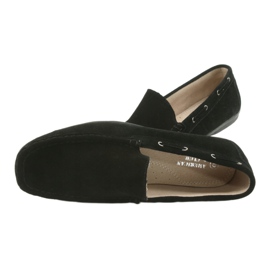Mocassini da uomo in camoscio nero American Club JK01 4