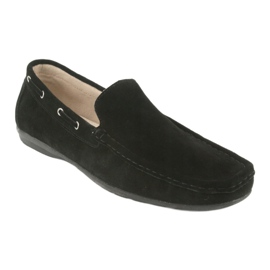 Mocassini da uomo in camoscio nero American Club JK01 1