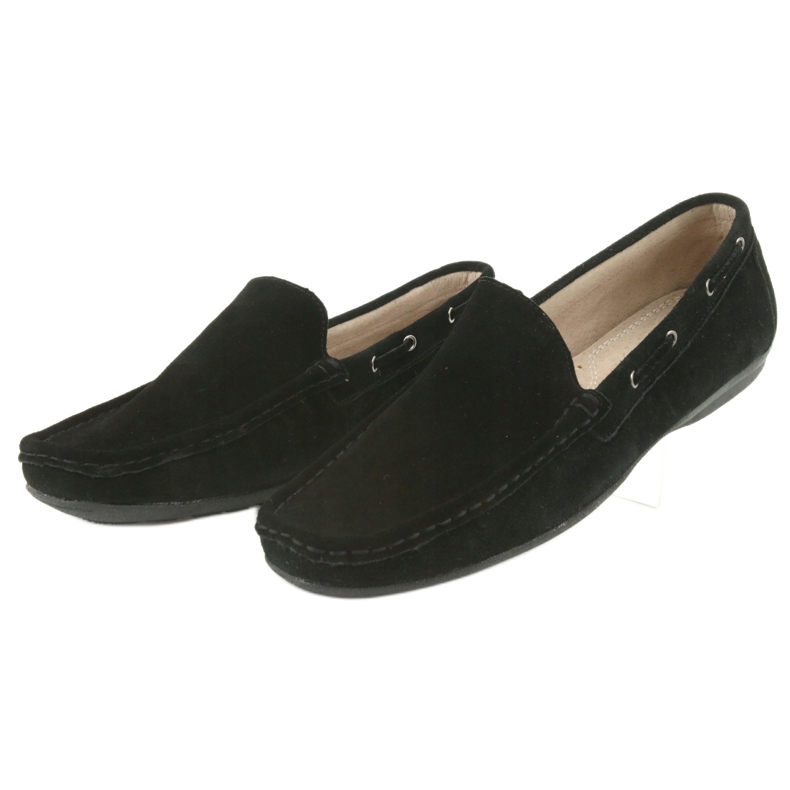 Mocassini da uomo in camoscio nero American Club JK01 2