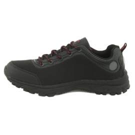 Scarpe sportive softshell impermeabili American Club HL02 nero rosso grigio 2