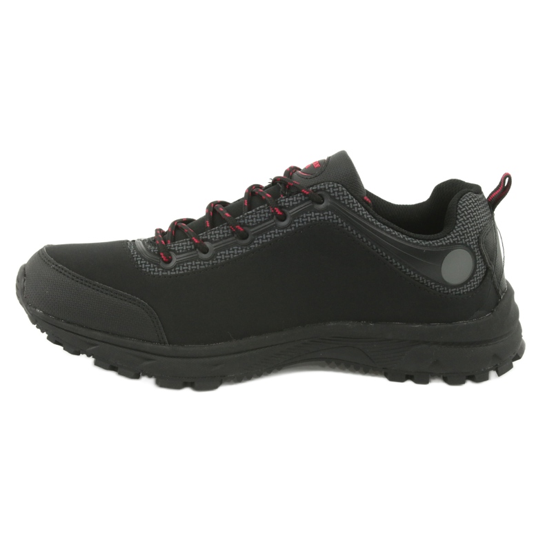 Scarpe sportive softshell impermeabili American Club HL02 nero rosso grigio 2