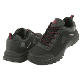 Scarpe sportive softshell impermeabili American Club HL02 nero rosso grigio 4