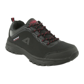 Scarpe sportive softshell impermeabili American Club HL02 nero rosso grigio 1
