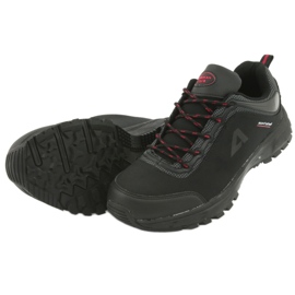 Scarpe sportive softshell impermeabili American Club HL02 nero rosso grigio 5