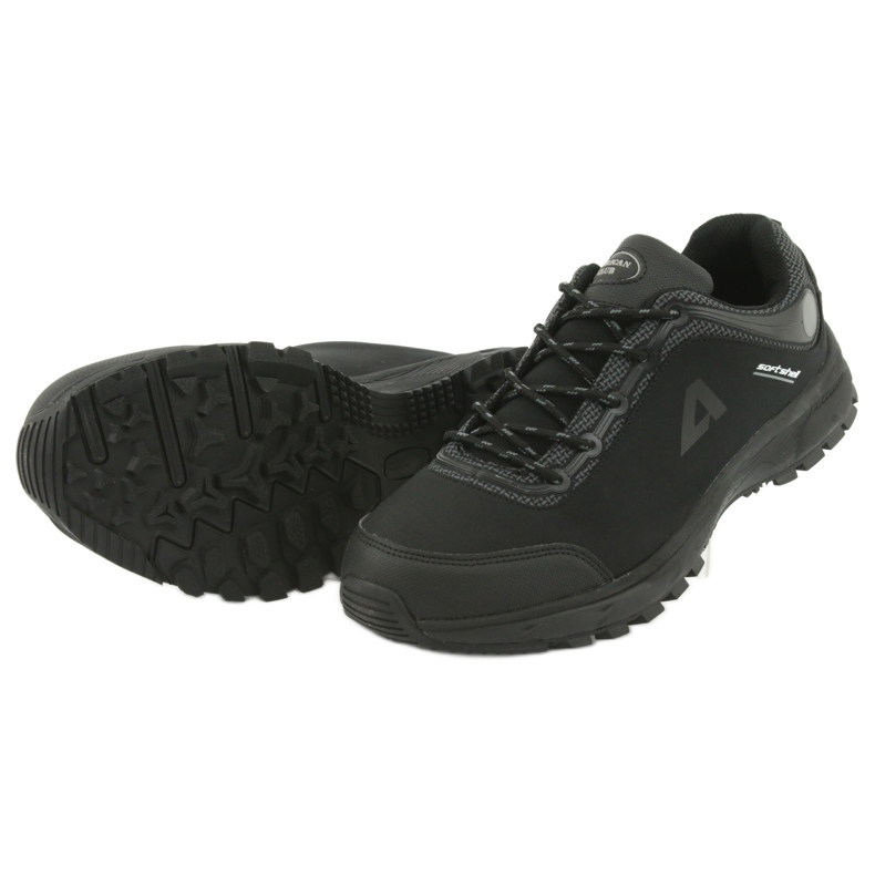 Scarpe sportive softshell impermeabili American Club HL02 nero grigio 5