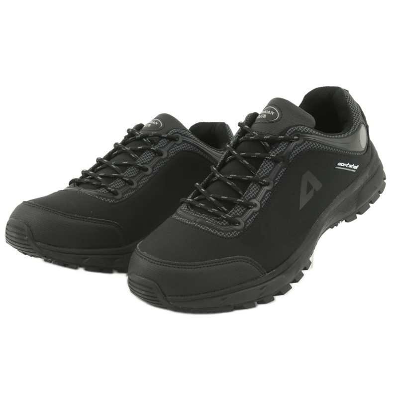 Scarpe sportive softshell impermeabili American Club HL02 nero grigio 3