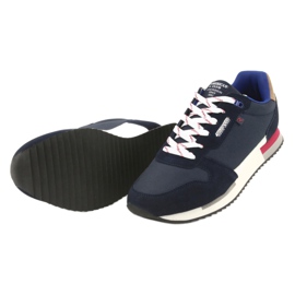 Sneakers leggere American Club RH12 bianco blu navy 5