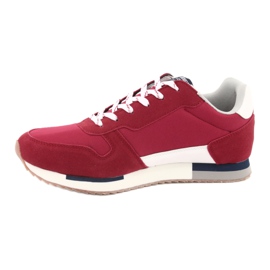 Sneakers leggere American Club RH12 bianco marrone rosso 2