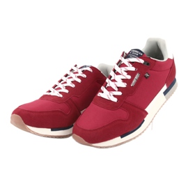 Sneakers leggere American Club RH12 bianco marrone rosso 3