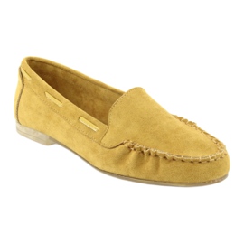 Mocassini da donna in camoscio Sergio Leone 722 giallo 1
