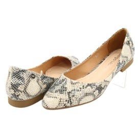Ballerine Sergio Leone BL611 fantasia animalier marrone grigio 4