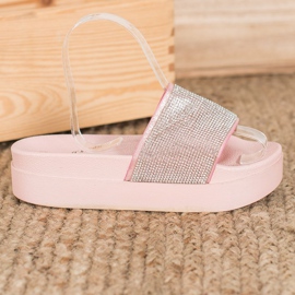 SHELOVET Pantofole Sulla Piattaforma rosa 1