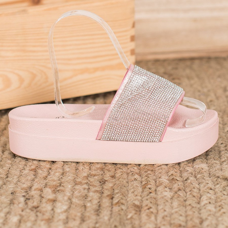 SHELOVET Pantofole Sulla Piattaforma rosa 1