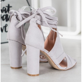 Seastar Sandali legati su un bar grigio 1