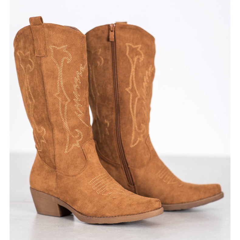 Seastar Cowgirl alte con un motivo marrone 1