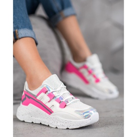 Seastar Sneakers Con Glitter bianca multicolore 4