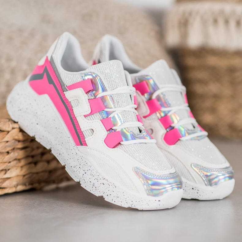 Seastar Sneakers Con Glitter bianca multicolore 2