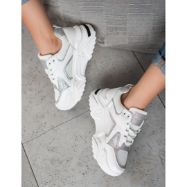 Seastar Sneakers alla moda con glitter bianco multicolore 1