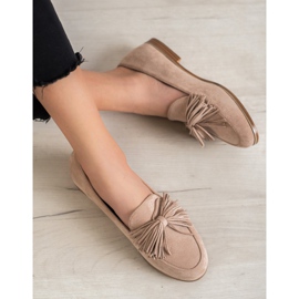 Seastar Calzature in pelle scamosciata con frange marrone 1