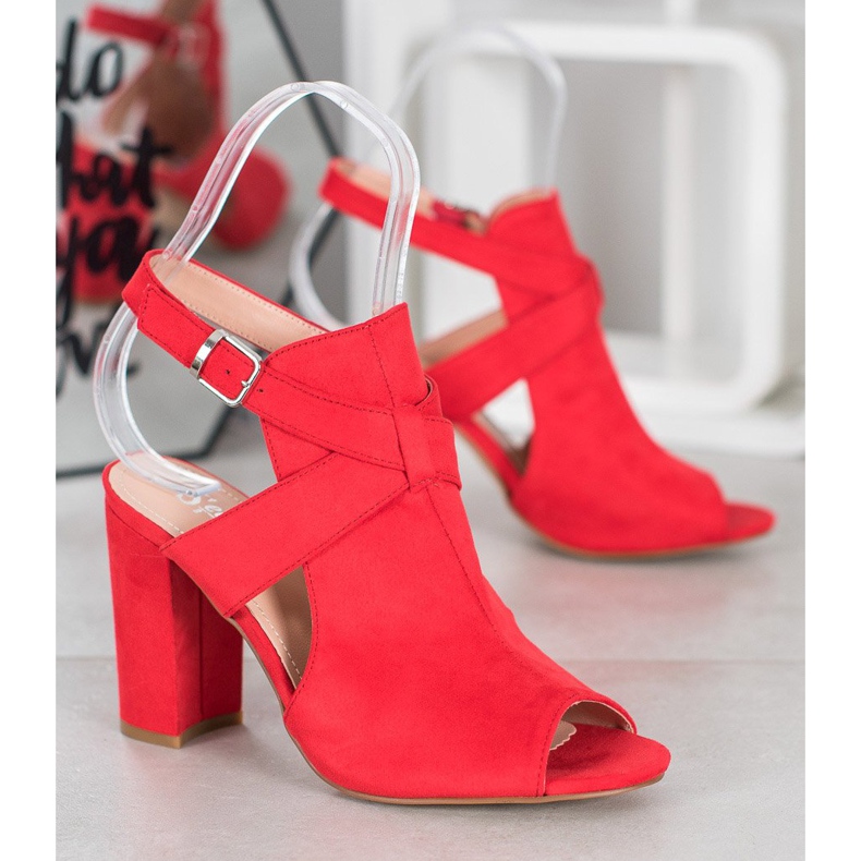 Seastar Sandali alla moda su un bar rosso 1