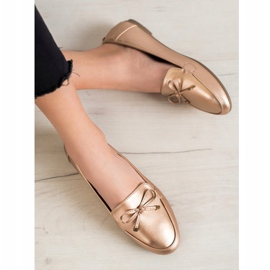 Clowse Eleganti ballerine dorate d'oro 1