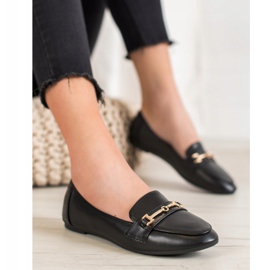 Clowse Calzature in ecopelle alla moda nero 1