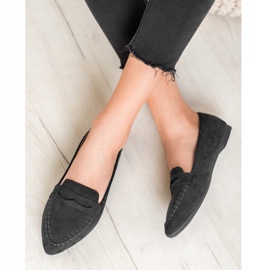 Best Shoes Mocassini Scamosciati In Spitz nero 2