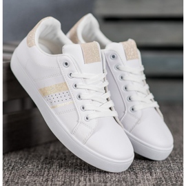 SHELOVET Comode scarpe sportive bianche bianco 1