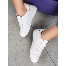 SHELOVET Comode scarpe sportive bianche bianco 1