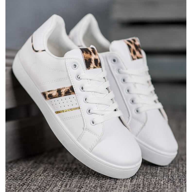 SHELOVET Comode scarpe sportive bianche bianca 2