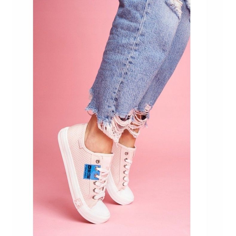 Sneakers rosa traforate da donna Big StarFF274033 1