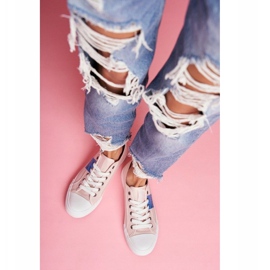 Sneakers rosa traforate da donna Big StarFF274033 2