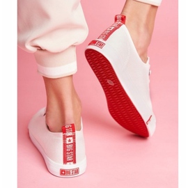 Scarpe da donna bianche sneakers Big Star FF274087 bianca 2